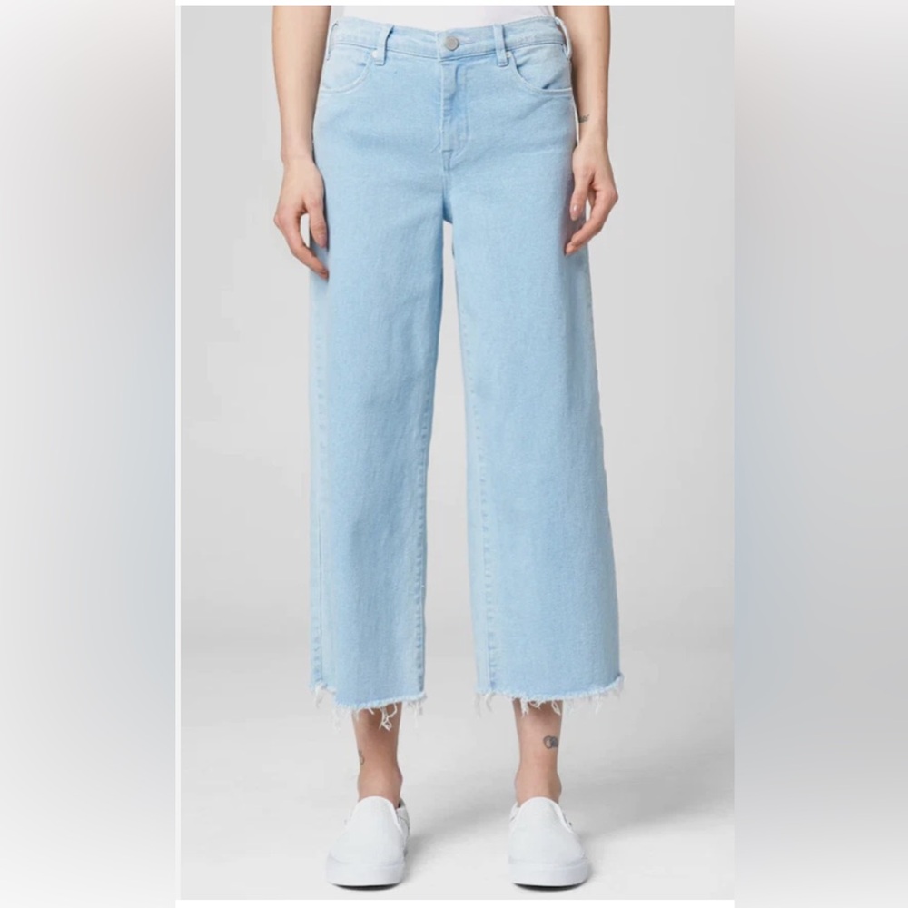 BlankNYC high rise cropped wide leg jean in "secret weapon" size 26